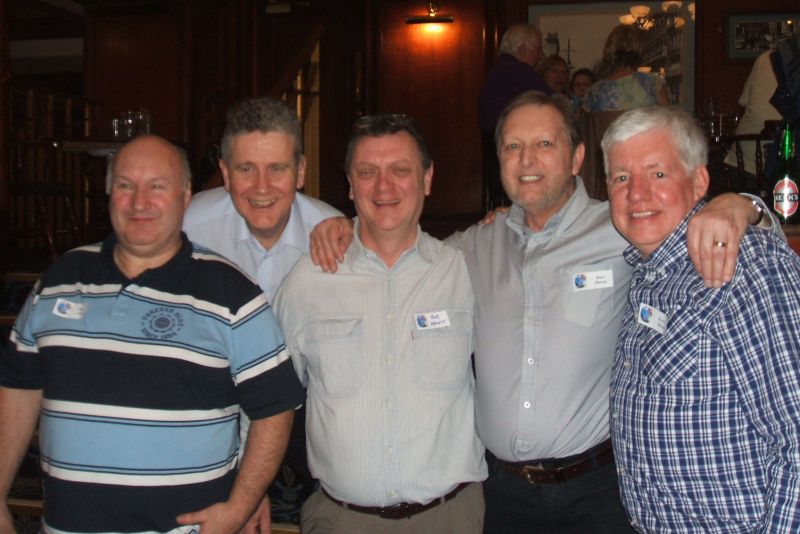 Allan Carter, Charlie Thompson, Bob ?, Dave Massey and Kev Bolton